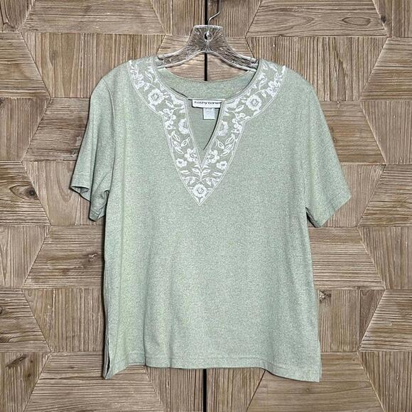 Cathy Daniels Womens Light Green Top & Pants Set Size M/L Grannycore - Picture 2 of 4